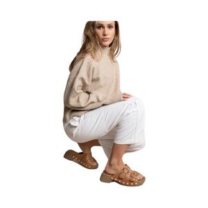 Kelsi Dagger Jolt Tan Clog Sandals brand new size 8